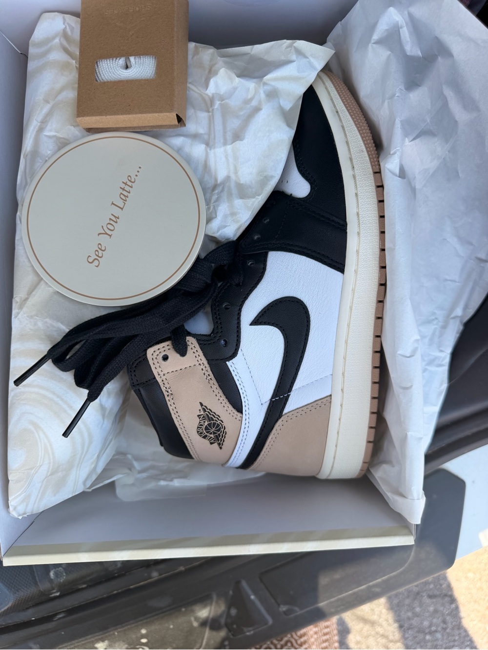 Jordan 1 High OG Black White Latte